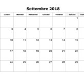 Programma Attività Settembre 2018